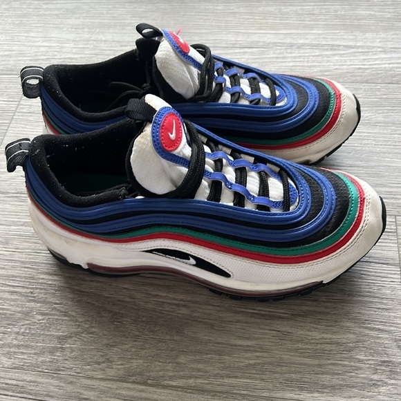 Nike Air Max 97 White Multicolored GS Size 6Y - Picture 5 of 8